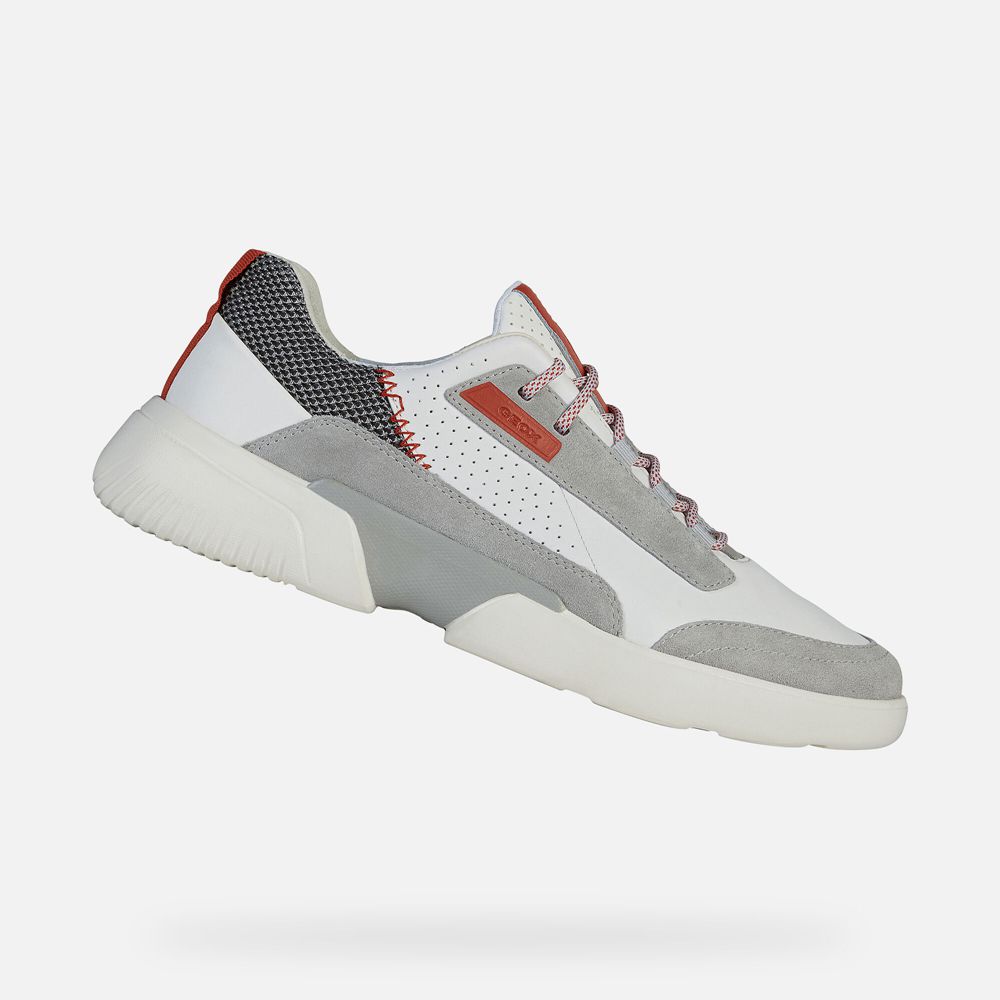 Geox Erkek Spor Ayakkabı Beyaz/Gri - Smoother - REL-954681